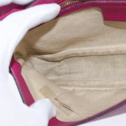 Gucci Soho Chain Crossbody Bag Leather, PINK, LEATHER, Shoulder bag