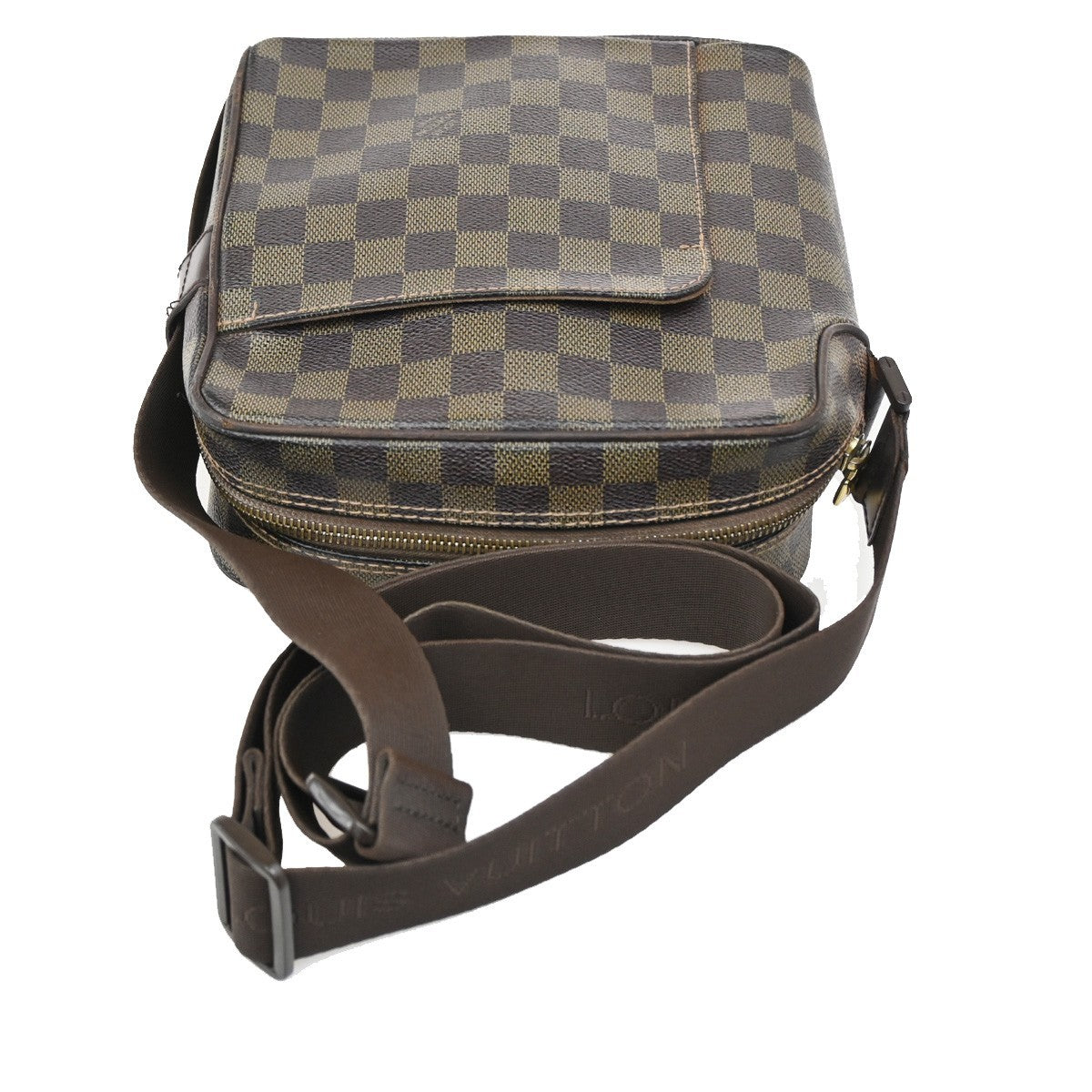 Louis Vuitton Olav Handbag Damier, BROWN, CANVAS, Shoulder bag