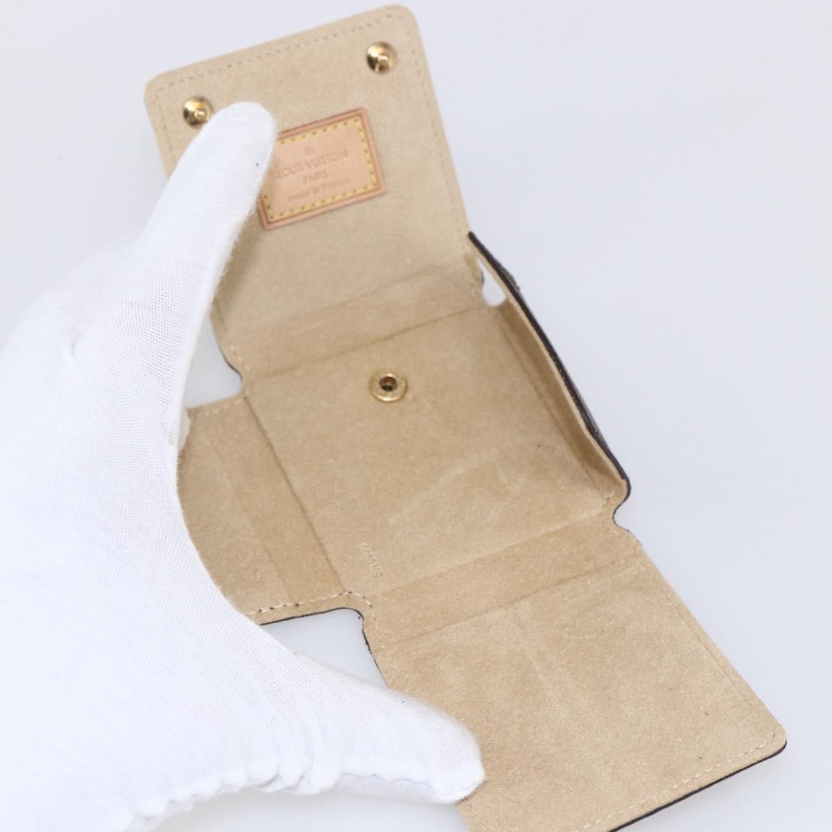 Louis Vuitton CASE JEWELRY BOX Canvas, BROWN, CANVAS, Wallets