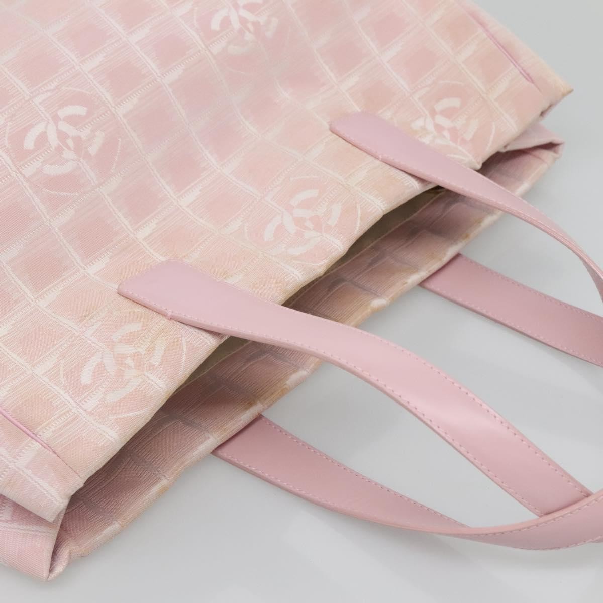Chanel Travel Line Tote Nylon, PINK, NYLON, Tote bag