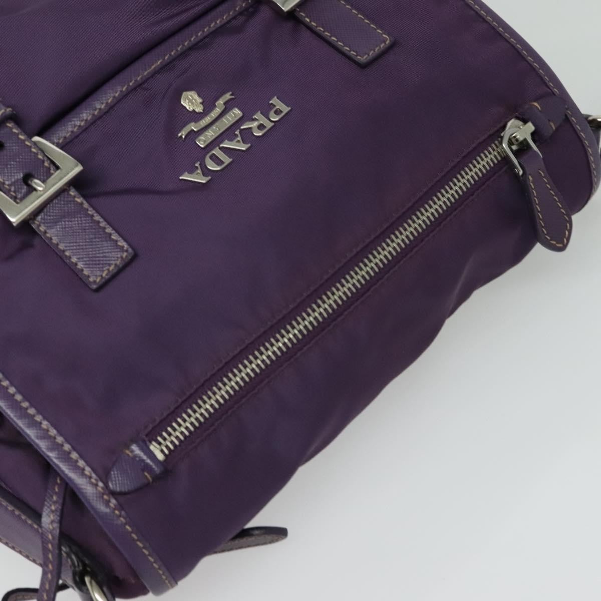 Prada Double Buckle Flap Camera Bag Tessuto, PURPLE, NYLON, Shoulder bag