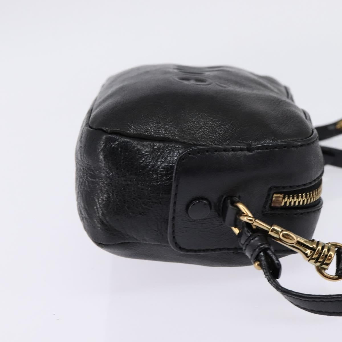 Chloe Vintage Shoulder Bag Leather, BLACK, LEATHER, Shoulder bag