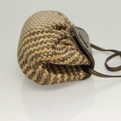 Fendi Vintage Shoulder Bag Leather, GOLD, LEATHER, Shoulder bag