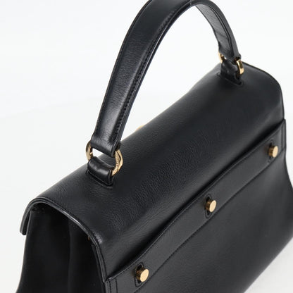 Saint Laurent Muse Two Bag Leather, BLACK, LEATHER, Handbag