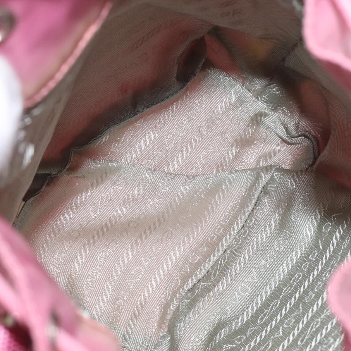 Prada Drawstring Bucket Bag Tessuto, PINK, NYLON, Handbag