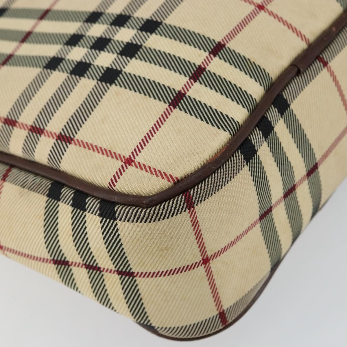 Burberry Zip Messenger Bag Nova check Canvas and Leather, BEIGE, CANVAS, Shoulder bag