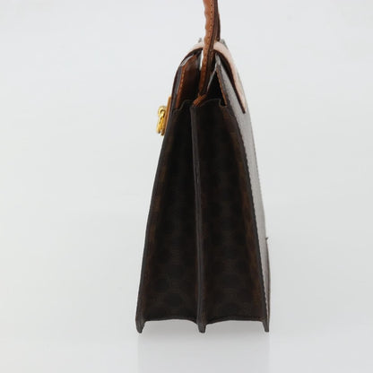 Celine Vintage Macadam Handbag Canvas, Brown, Canvas, Handbag