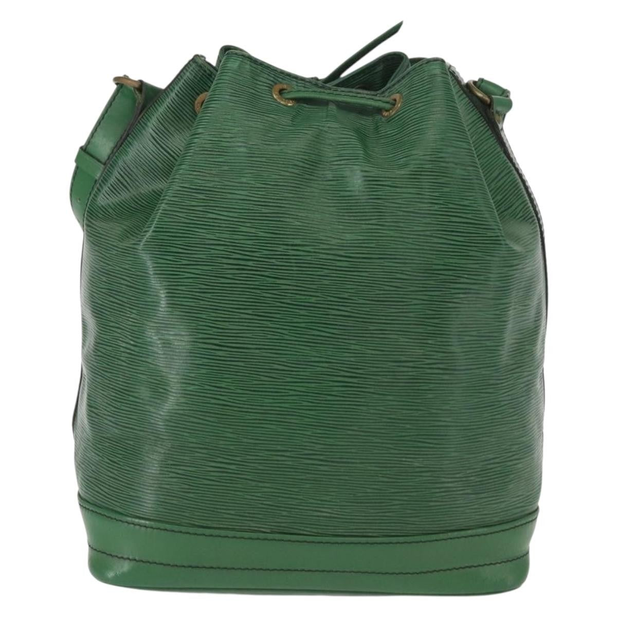 Louis Vuitton Noe Handbag Epi Leather, GREEN, LEATHER, Shoulder bag