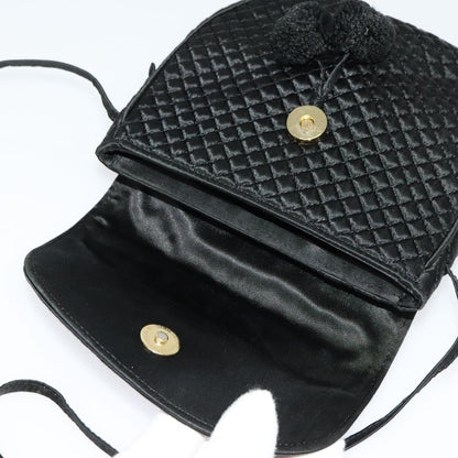 Bottega Veneta Intrecciato Clutch bag Calfskin, BLACK, SATIN, Shoulder bag