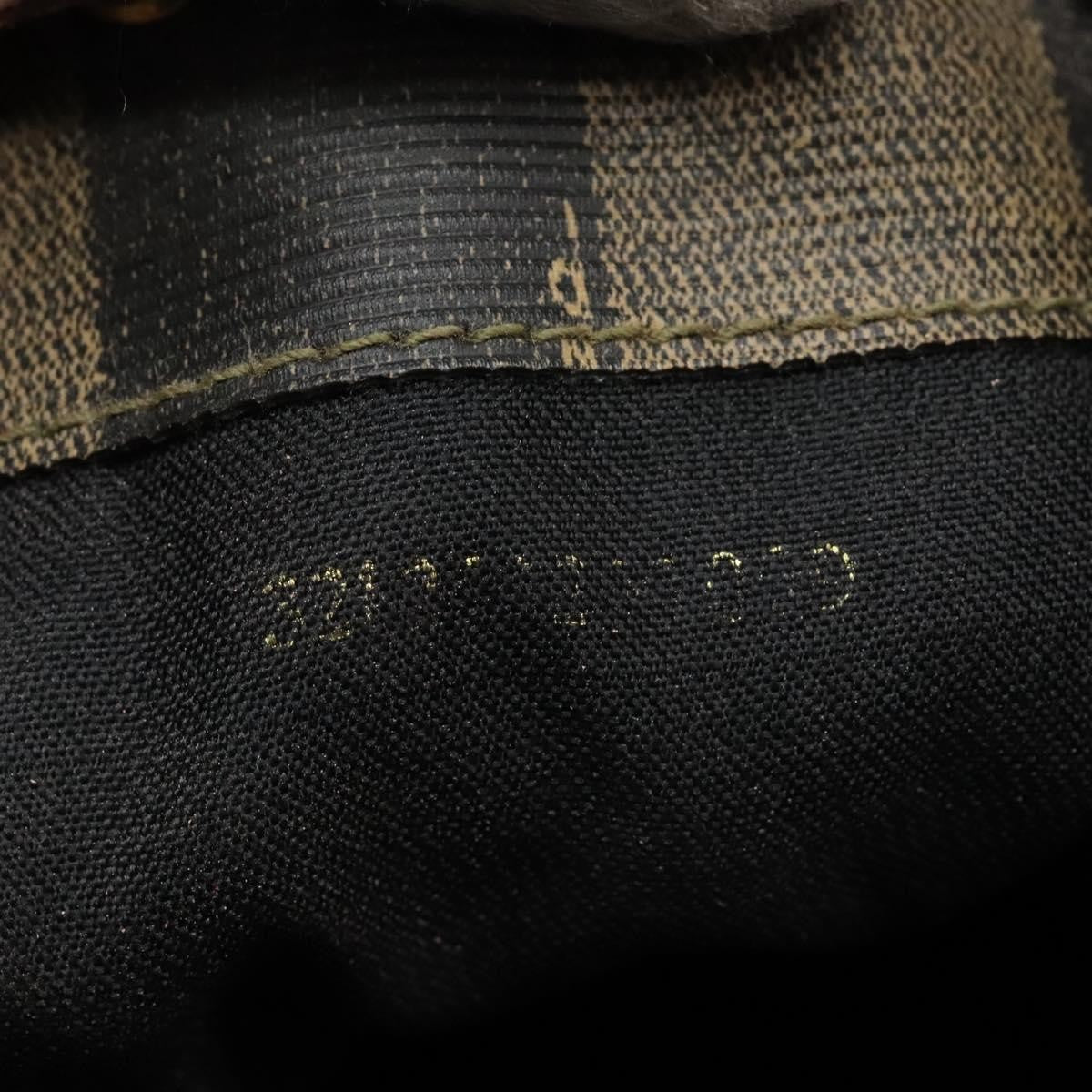 Fendi Pequin Front Pocket Backpack Coated Canvas, BROWN, CANVAS, Backpack