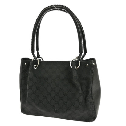 Gucci Vintage tote Leather, BLACK, CANVAS, Tote bag