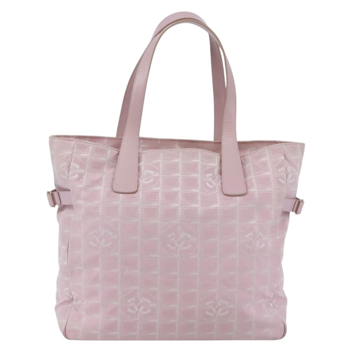 Chanel Travel Line Tote Nylon, PINK, NYLON, Tote bag