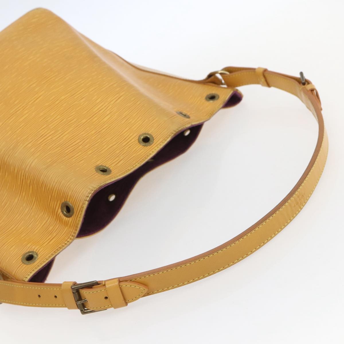 Louis Vuitton Petit Noe Handbag Epi Leather, YELLOW, LEATHER, Shoulder bag