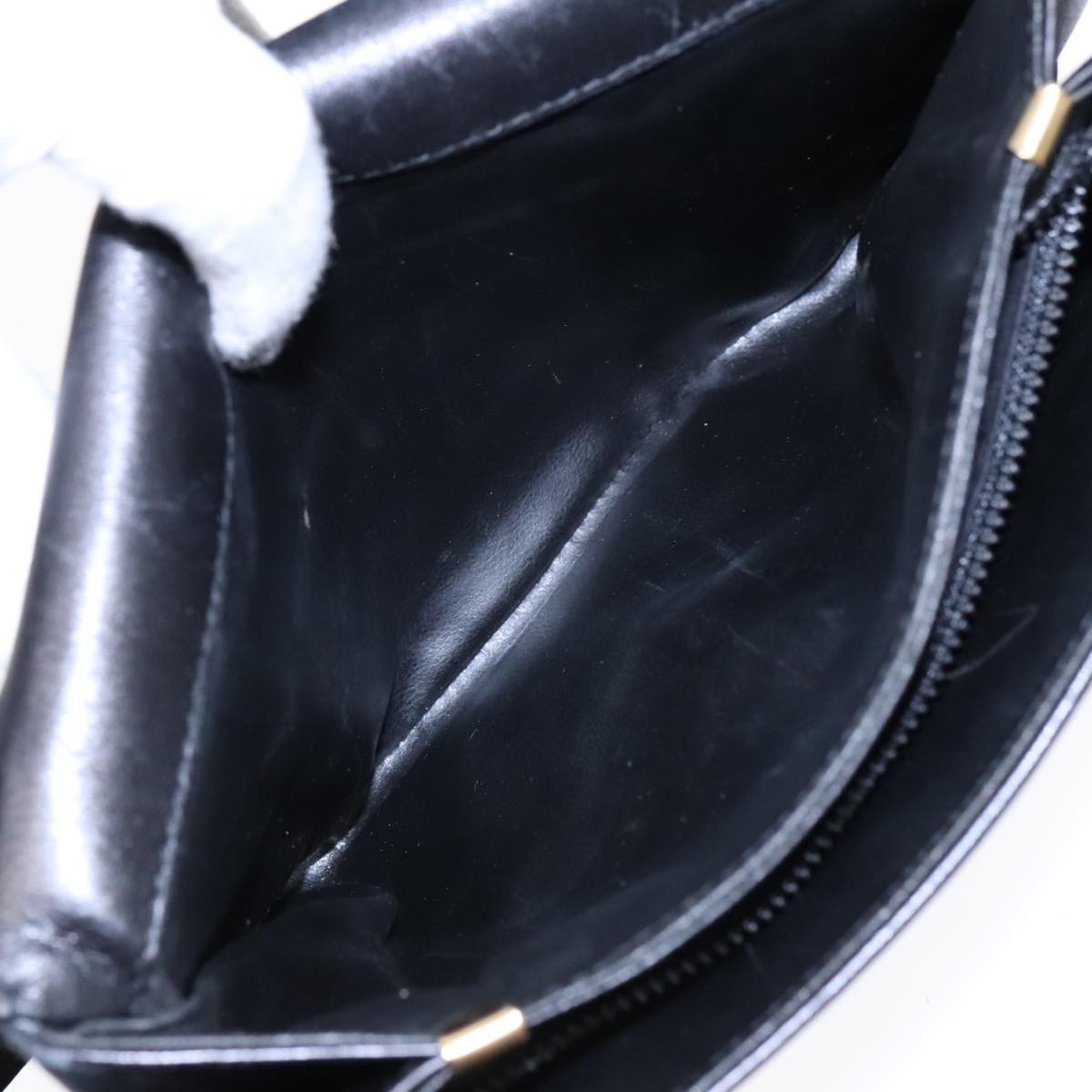 Celine Vintage Flap Shoulder Bag Leather, BLACK, LEATHER, Shoulder bag