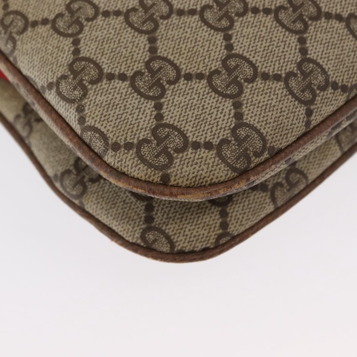 Gucci Vintage Shoulder Bag GG Coated Canvas, BEIGE, PVC, Shoulder bag
