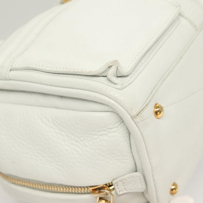 Loewe Chain Roller Handbag Leather, WHITE, LEATHER, Shoulder bag