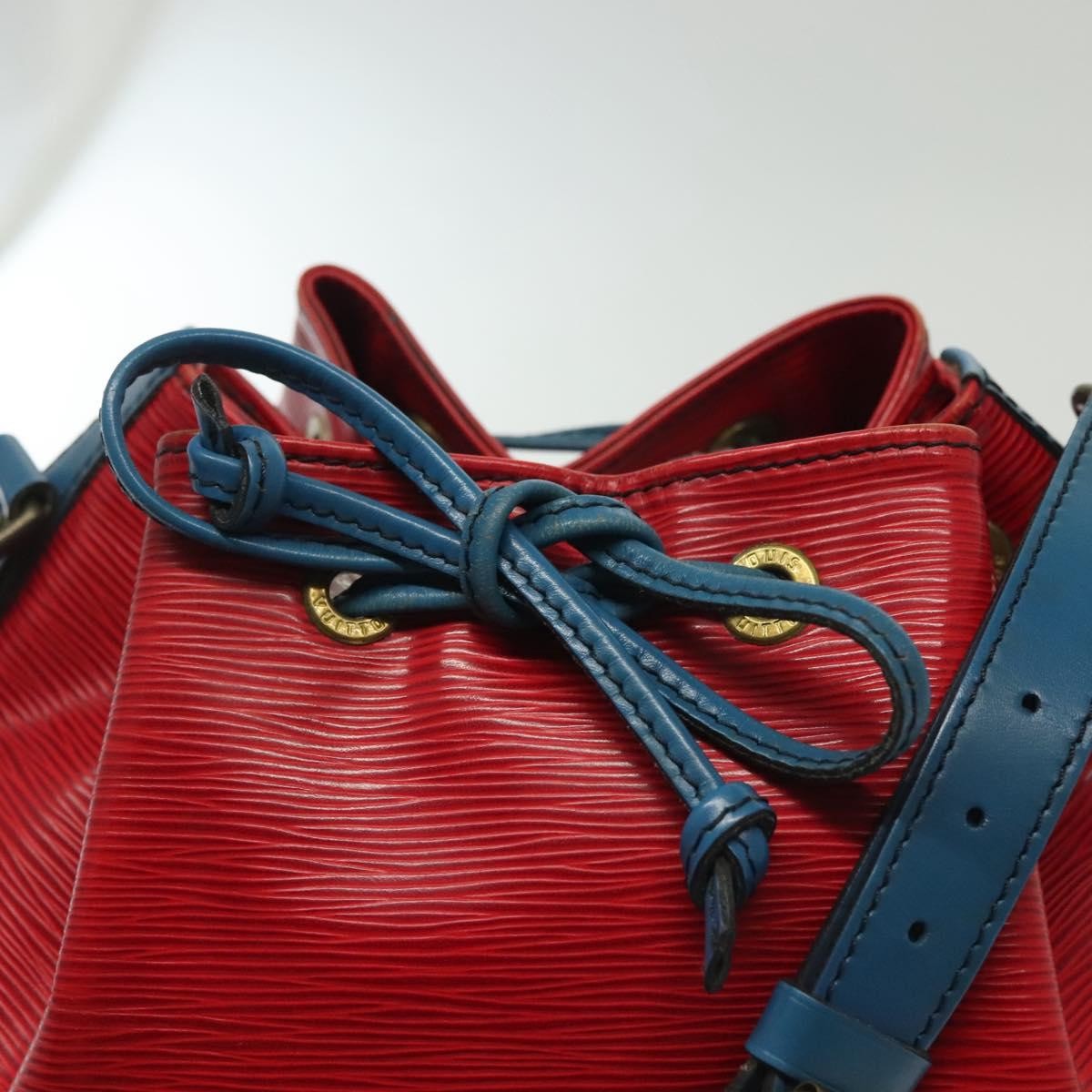 Louis Vuitton Petit Noe Handbag Epi Leather, RED, LEATHER, Shoulder bag