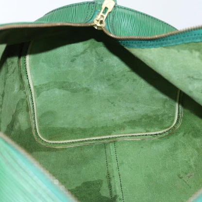 Louis Vuitton Keepall Bag Epi Leather, GREEN, LEATHER, Travel bag