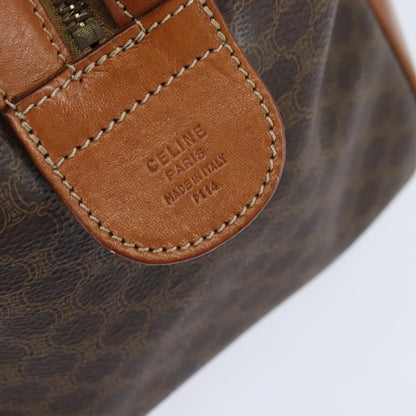 Celine Vintage Boston Bag Macadam Coated Canvas, BROWN, CANVAS, Travel bag