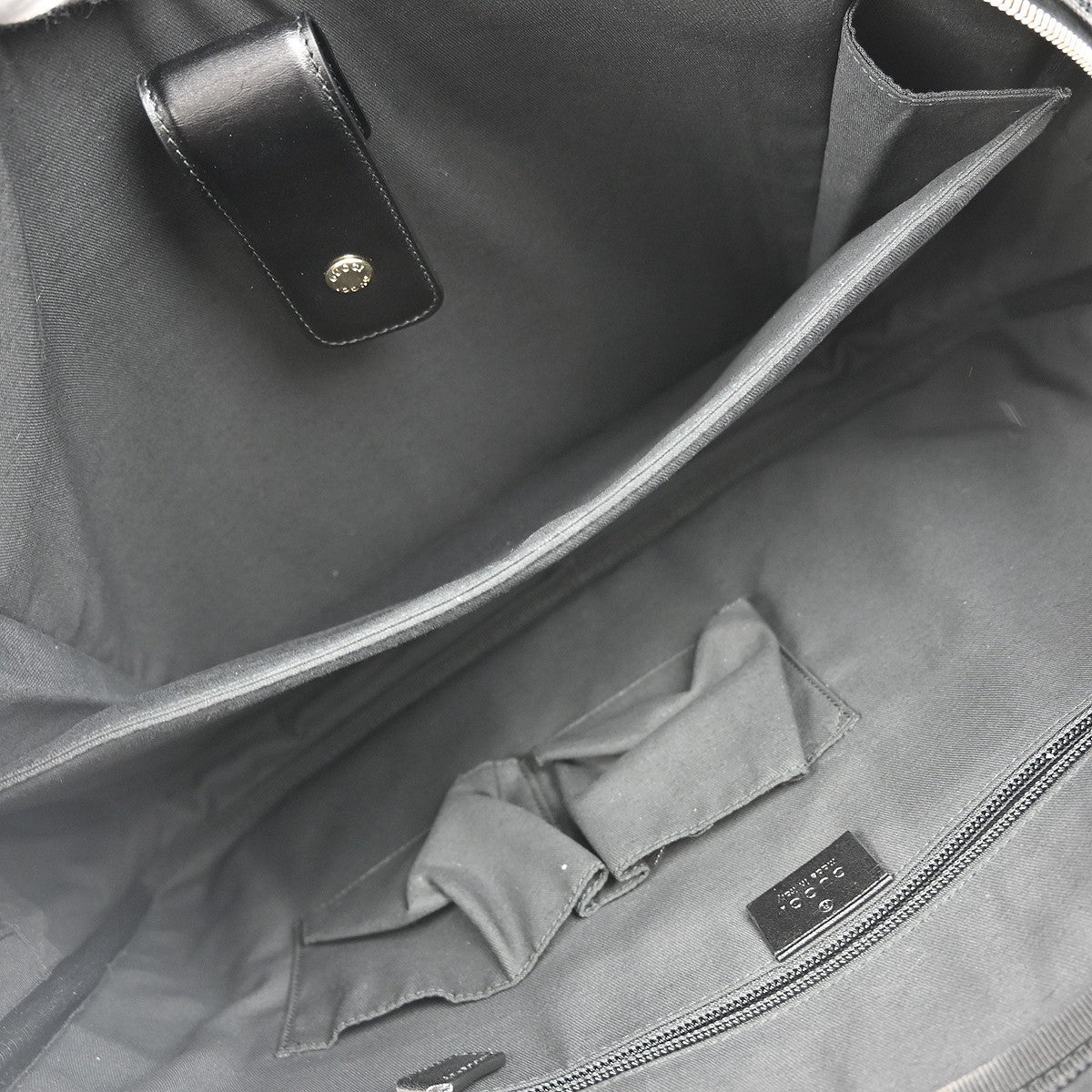 Gucci Diamante bright briefcase Leather, BLACK, LEATHER, Briefcase