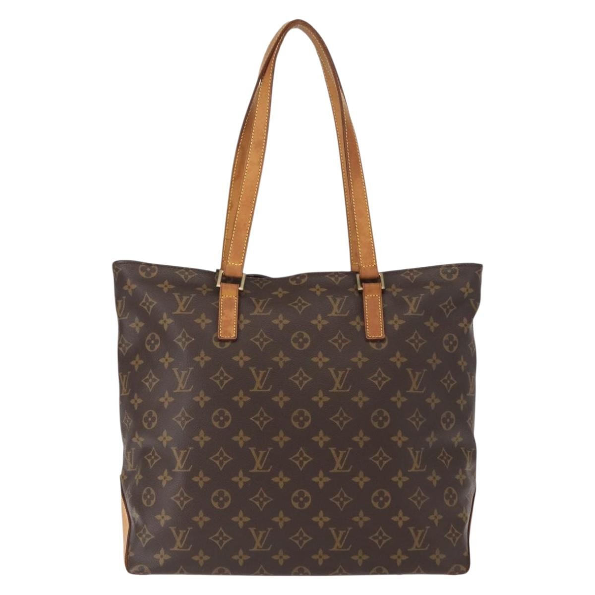 Louis Vuitton Cabas Mezzo Monogram Canvas, BROWN, CANVAS, Tote bag