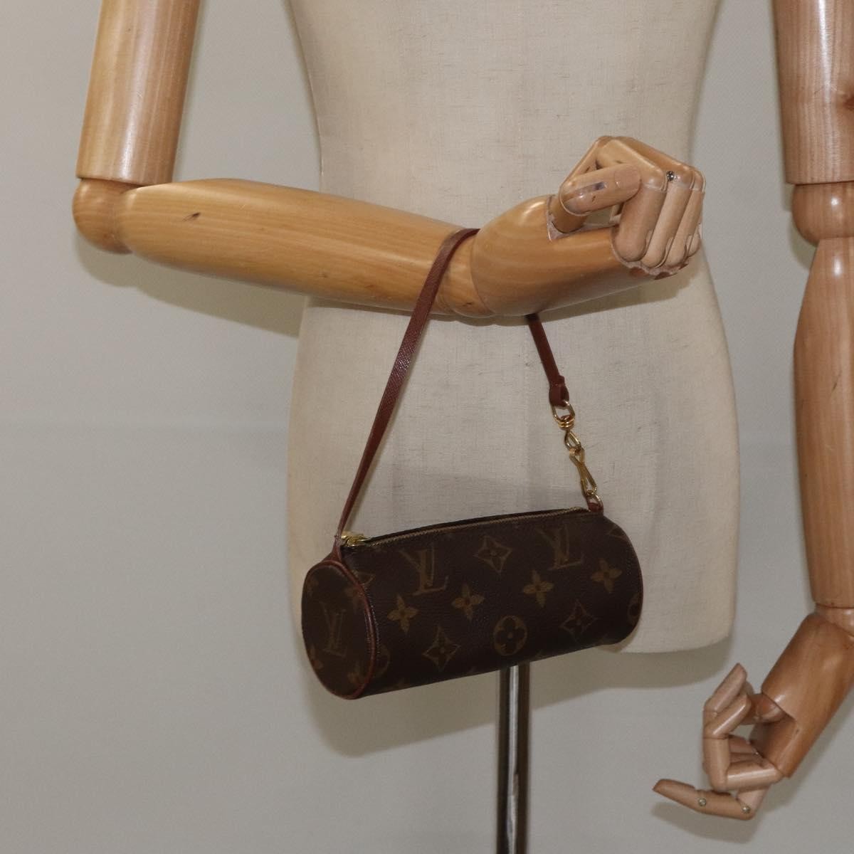 Louis Vuitton Papillon Pochette Monogram Canvas, BROWN, CANVAS, Handbag
