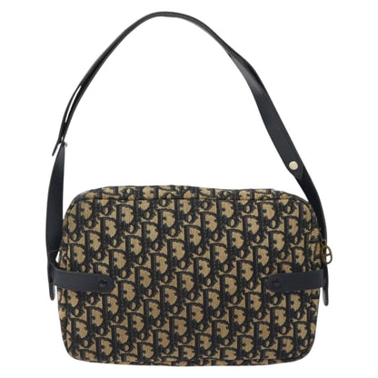 Christian Dior Vintage CD trotter Shoulder bag Canvas, NAVY, CANVAS, Shoulder bag