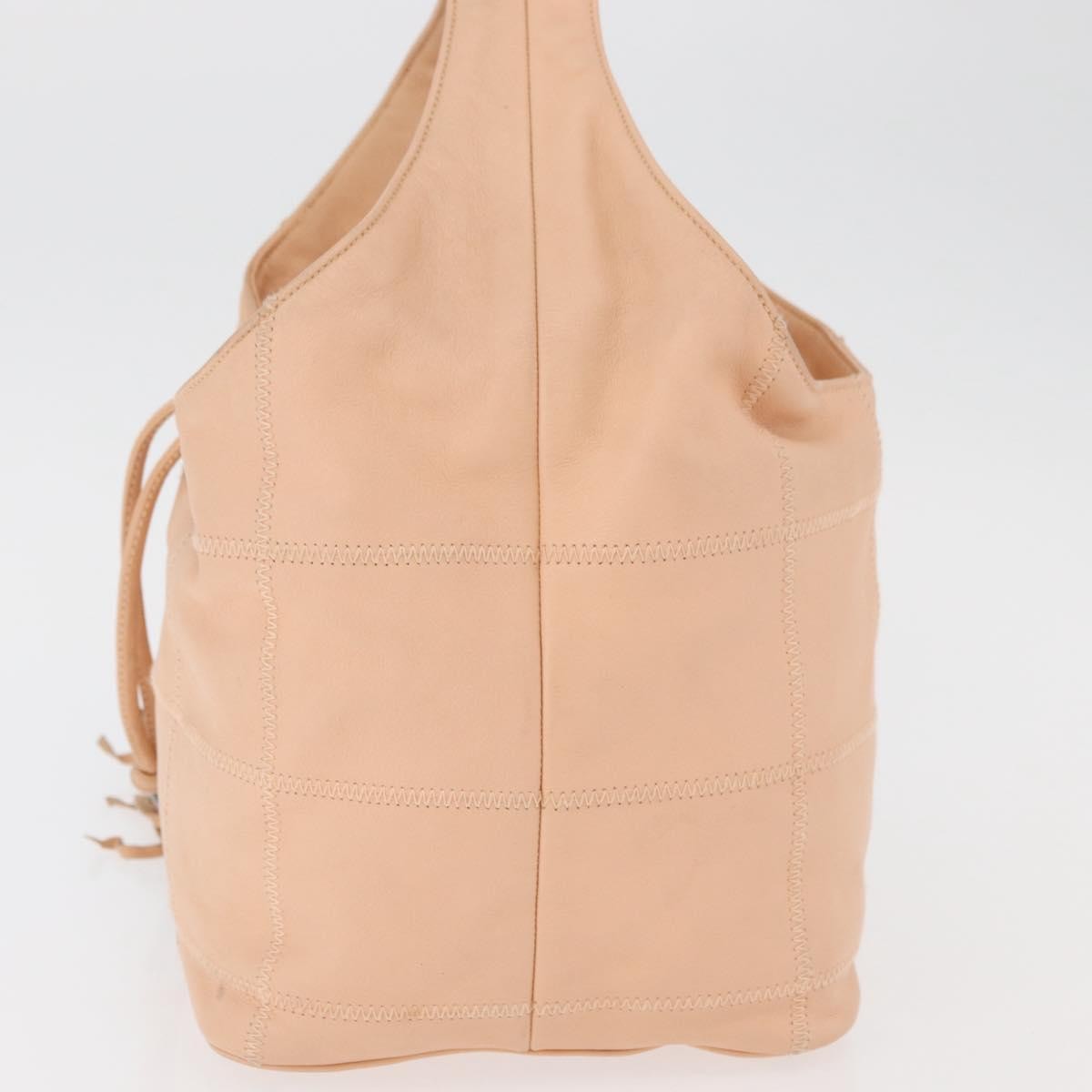Chanel Square Stitch Tassel Hobo Quilted Leather, Pink, Leather, Handbag