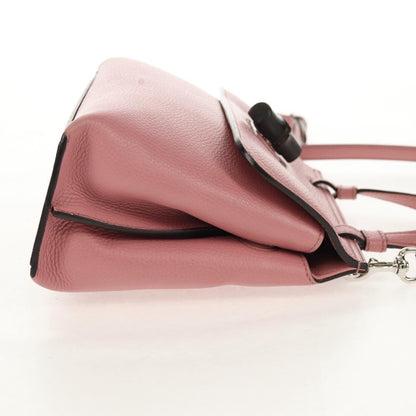 Gucci Bamboo Daily Top Handle Bag Leather, Pink, Leather, Handbag