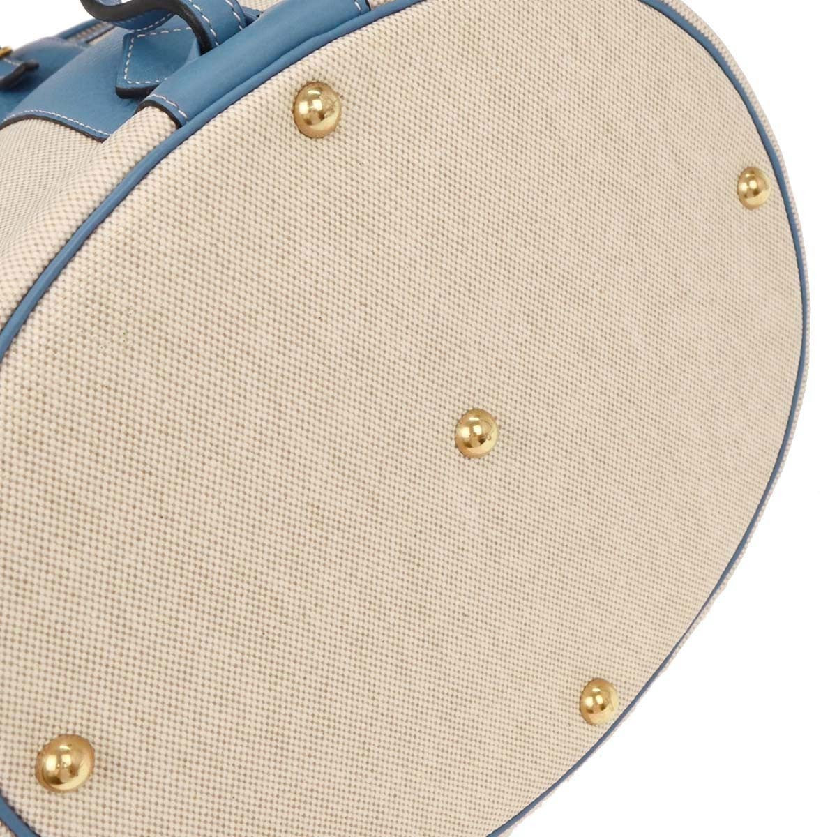 Hermes Intercity Victoria Travel Case Toile with Leather, BEIGE, CANVAS, Clutche & pouche