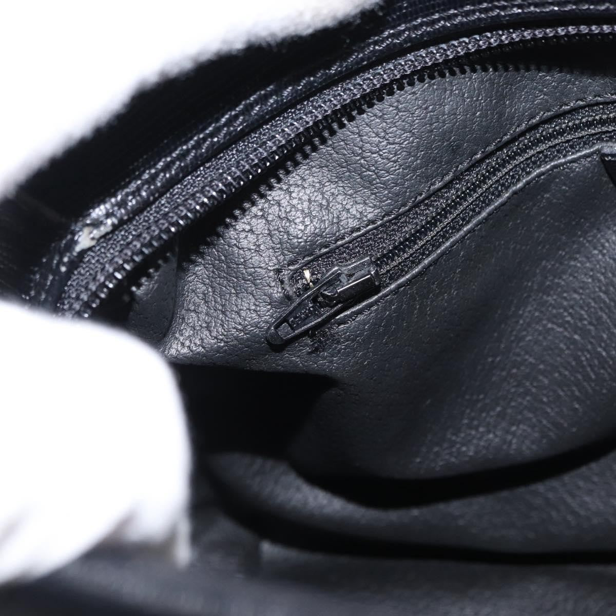 Celine Vintage Circle Logo Crossbody Bag Leather, BLACK, LEATHER, Shoulder bag