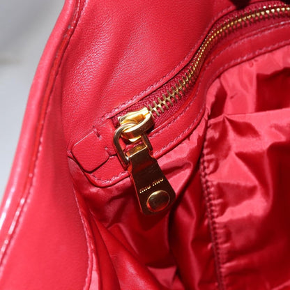 Miu Miu Shopper Tote Matelasse canvas, RED, CANVAS, Tote bag