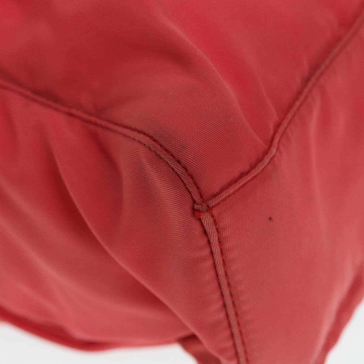 Prada Logo Flat Tote Bag. Nylon Tessuto, PINK, NYLON, Tote bag