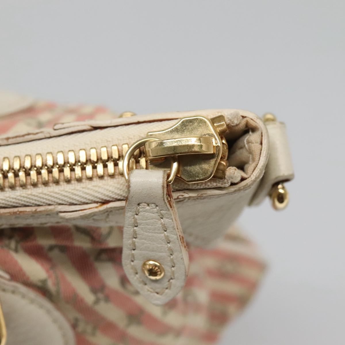 Louis Vuitton Marina Handbag Mini Lin Croisette, PINK, CANVAS, Handbag