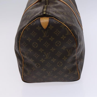 Louis Vuitton Keepall Bag Monogram Canvas, BROWN, CANVAS, Travel bag