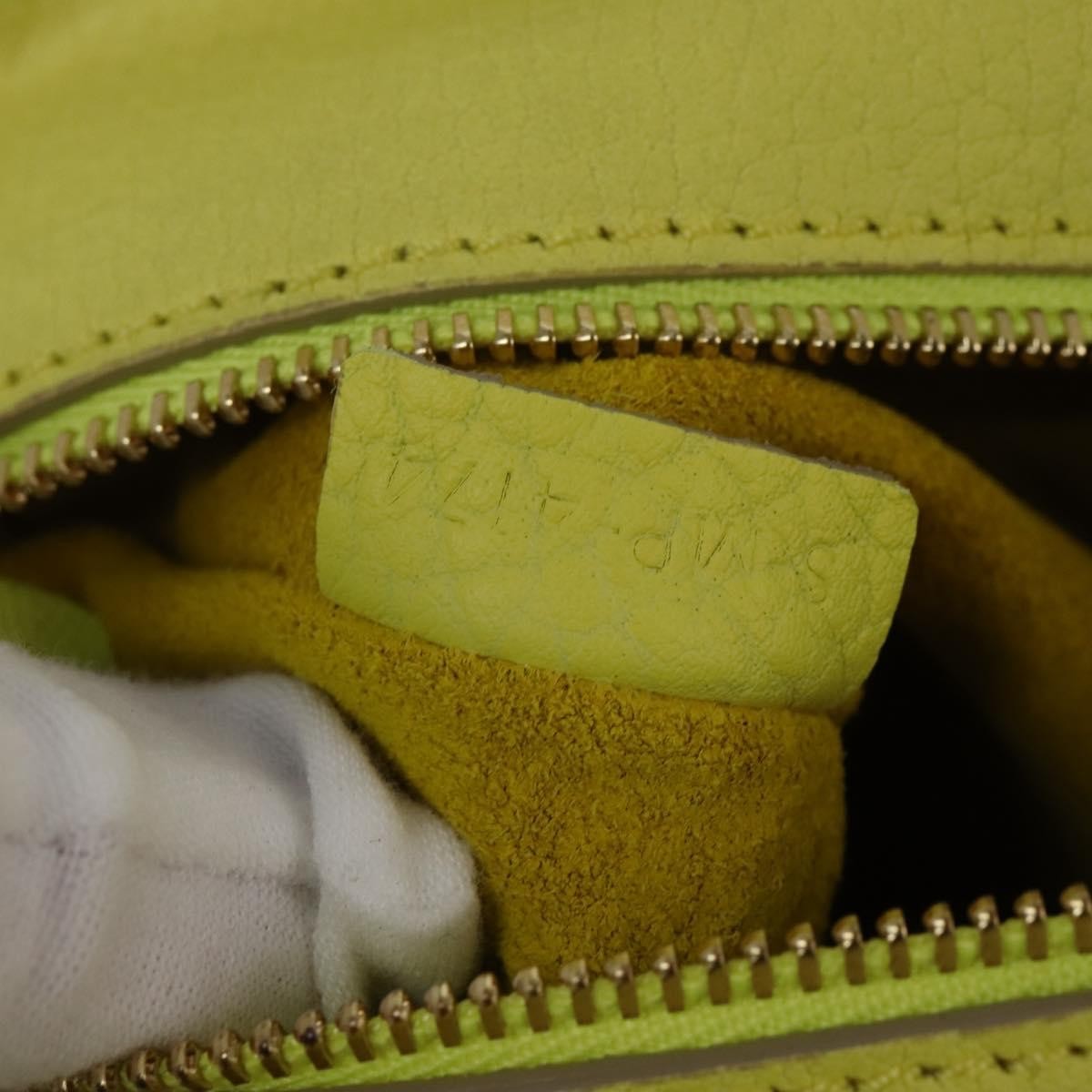 Celine Tie Knot Tote Smooth Leather, YELLOW, LEATHER, Tote bag