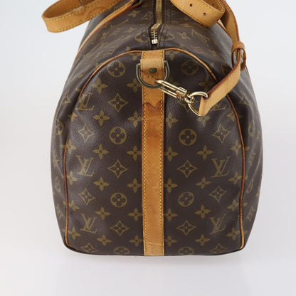 Louis Vuitton Keepall Bandouliere Bag Monogram Canvas, BROWN, CANVAS, Travel bag