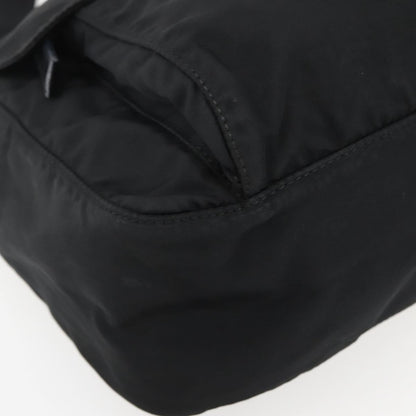 Prada Buckle Messenger Bag Tessuto, BLACK, NYLON, Crossbody bag