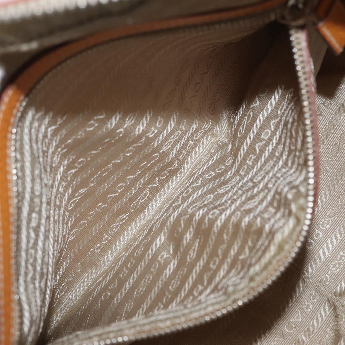 Prada Bowler Bag Canvas with Leather, BEIGE, CANVAS, Handbag