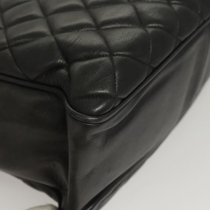Chanel Chain Shoulder Bag Leather, Black, Leather, Shoulder Bag