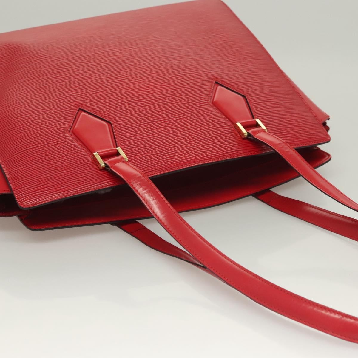 Louis Vuitton Sac Plat NM Bag Epi Leather, RED, LEATHER, Handbag