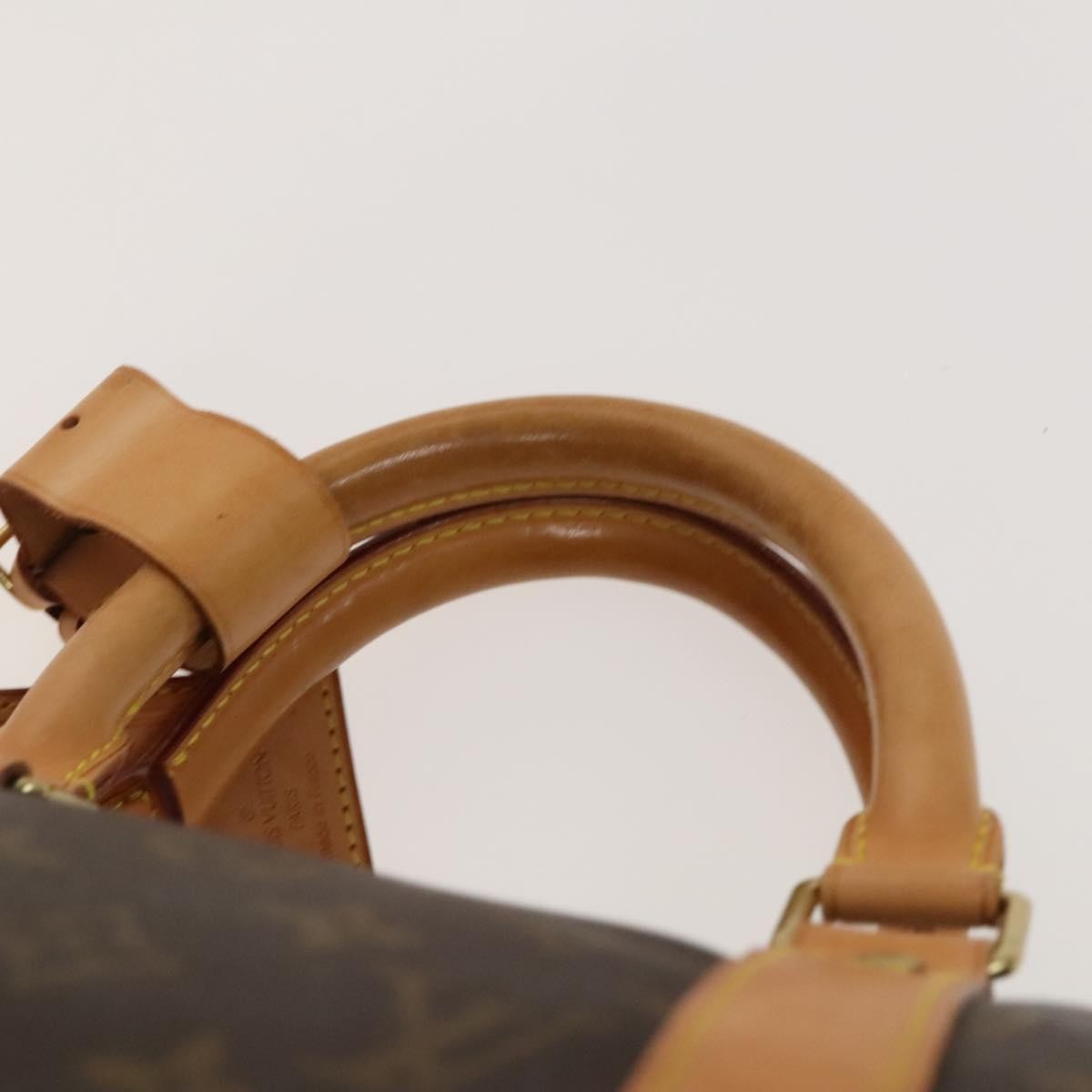 Louis Vuitton Keepall Bag Monogram Canvas, BROWN, CANVAS, Travel bag