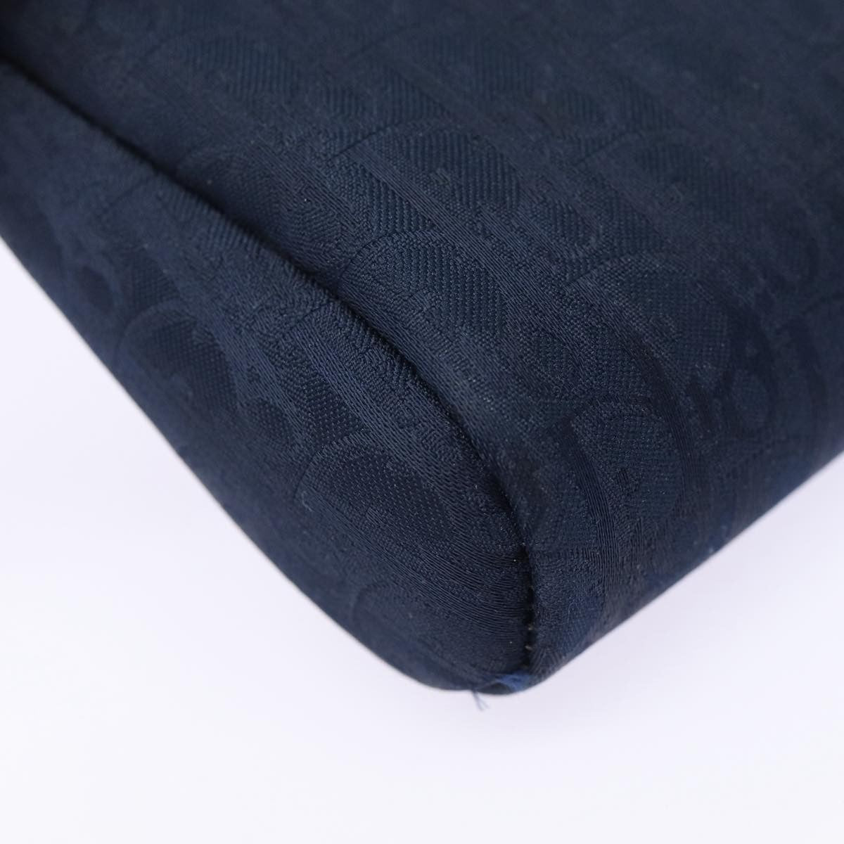 Christian Dior Vintage Trotter Pouch Diorissimo Canvas, NAVY, CANVAS, Clutche & pouche