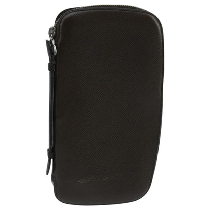 Louis Vuitton Atoll Organizer Wallet Taiga Leather, BROWN, LEATHER, Clutche & pouche