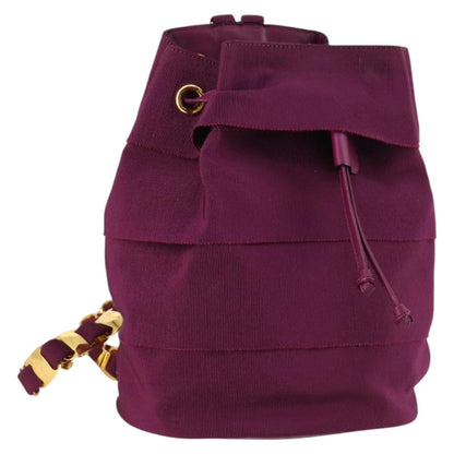 Salvatore Ferragamo Vala Backpack Canvas, PURPLE, CANVAS, Backpack