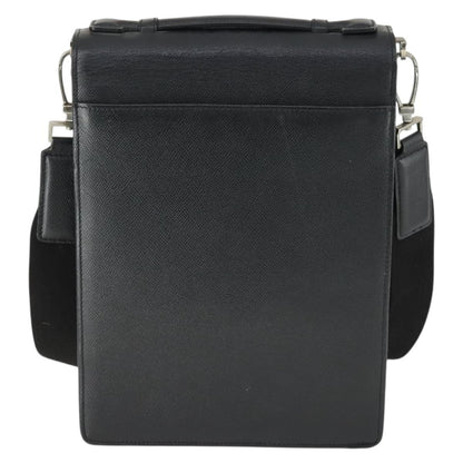 Bally Vintage Shoulder Bag Leather, BLACK, LEATHER, Shoulder bag