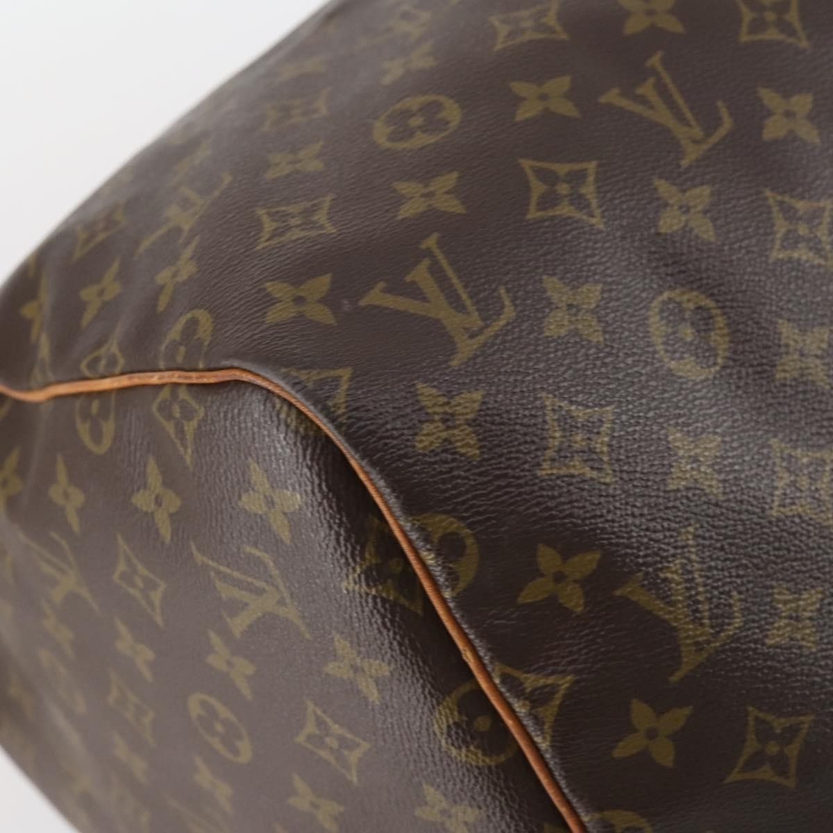 Louis Vuitton Keepall Bag Monogram Canvas, BROWN, CANVAS, Travel bag