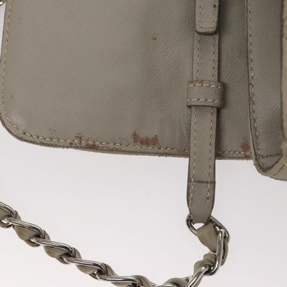 Prada Pushlock Chain Flap Bag Quilted Tessuto, BEIGE, NYLON, Shoulder bag