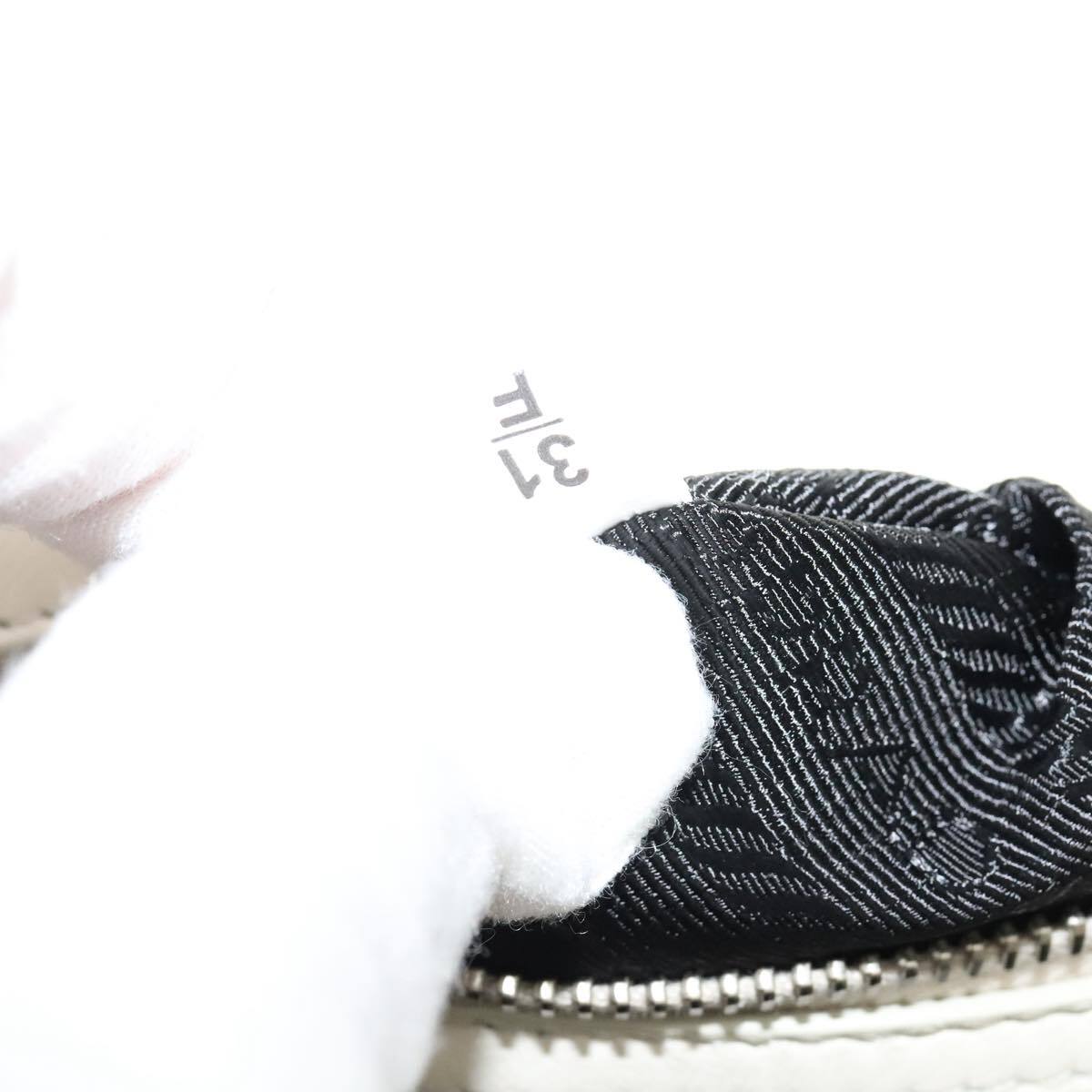 Prada Chain Flap Shoulder Bag Nappa Gaufre, WHITE, LEATHER, Shoulder bag