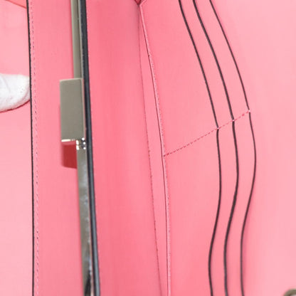 Valentino Garavani Turnlock Chain Shoulder Bag Suede, PINK, SUEDE, Shoulder bag